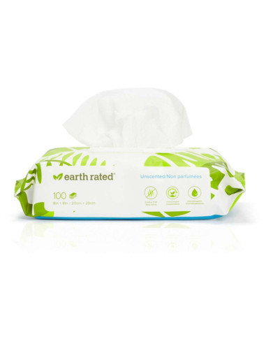 Earth Rated Dog Wipes zonden parfum