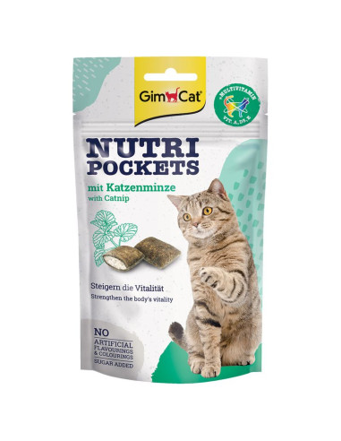 GimCat Nutri Pockets Kattenkruid 60g