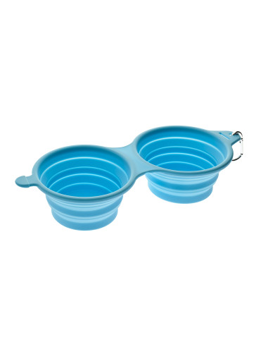 double silicone bowls