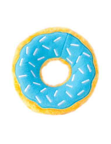 grote blauwe pluche donut