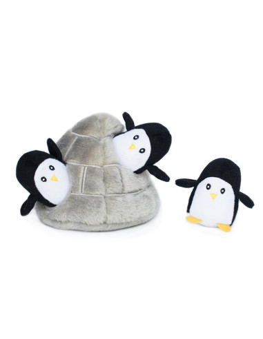 pluche braintrainer iglo met pinguins