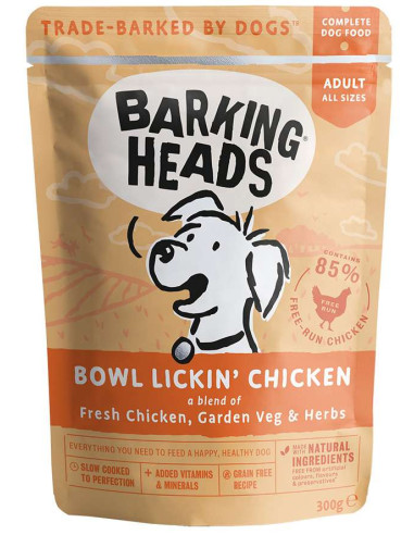 Barking heads bowl lickin' chicken natvoer