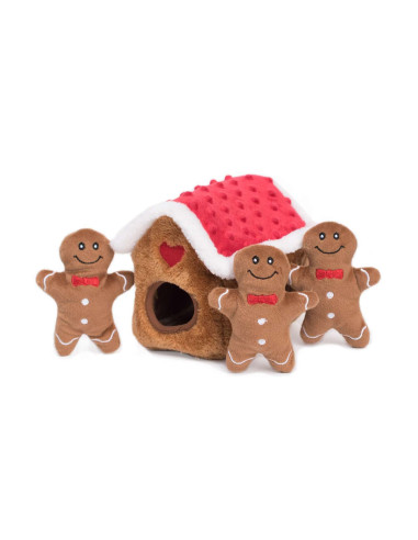 ZippyPaws Pluche Braintrainer Gingerbread House