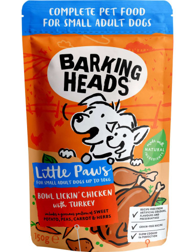 Barking Heads Little  Paws Bowl Lickin' Chicken Natvoer